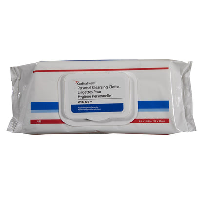 Cardinal Health™ Wings™ Personal Cleansing Cloths, Soft Pack