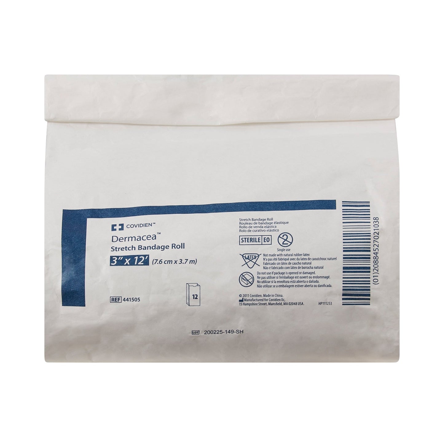 Dermacea™ Sterile Conforming Bandage, 3 Inch x 4 Yard, 1-Ply