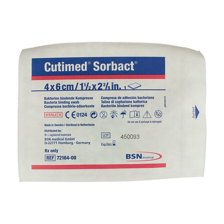 BSN 7216412 Cutimed Sorbact Antimicrobial Mesh Dressing, 1-3/5 x 2-2/5 Inch
