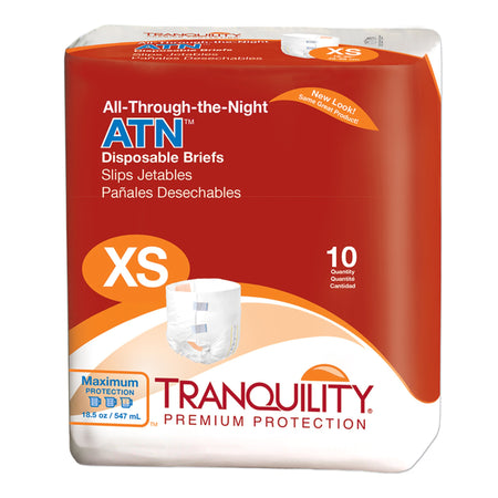 Tranquility 2183 ATN Maximum Protection Incontinence Brief, Extra Small