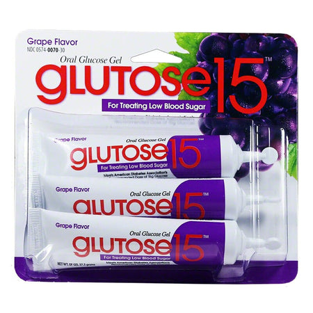 Perrigo Company 574007030 Glutose 15 Grape Glucose Supplement
