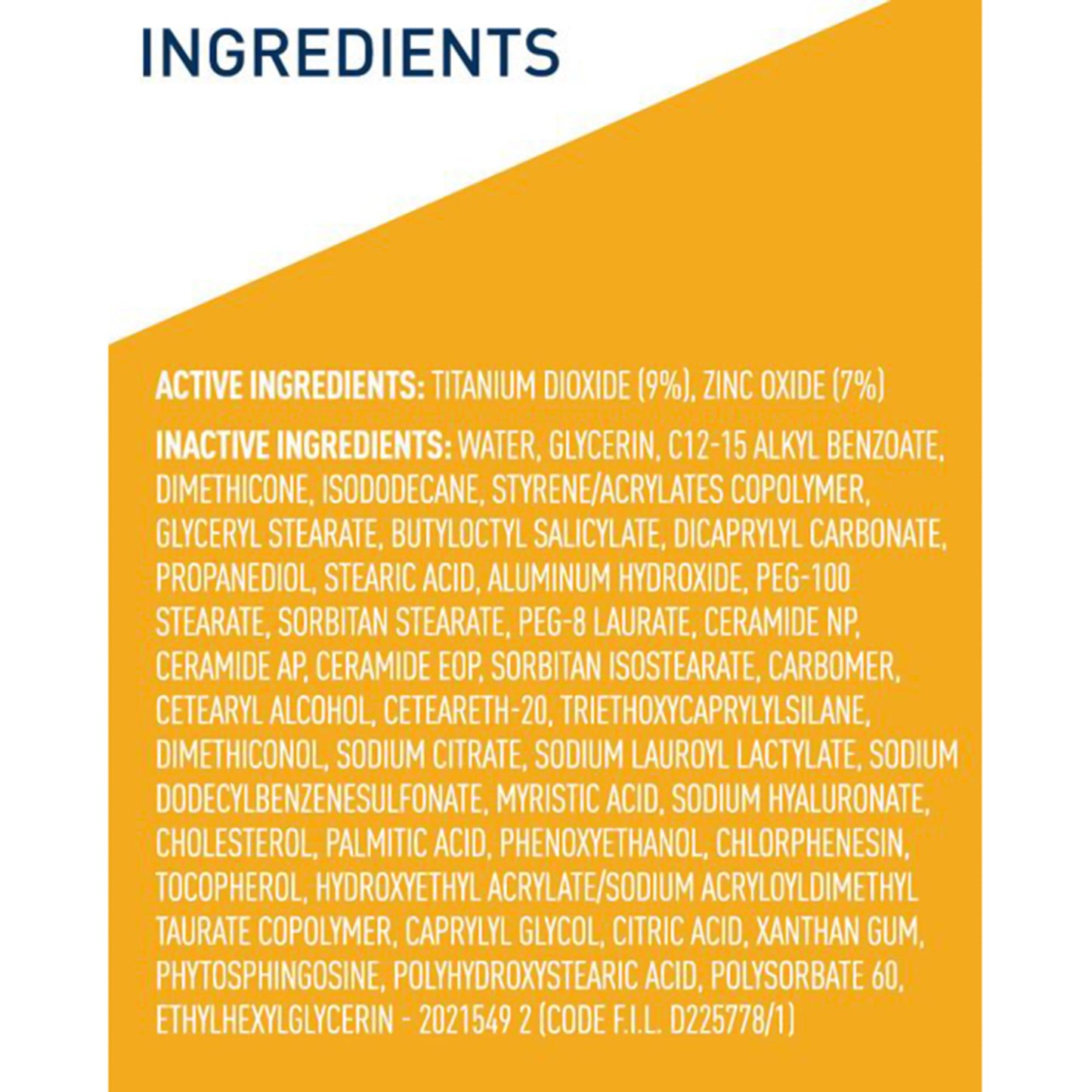 Sunscreen CeraVe® Hydrating Mineral Sunscreen Face SPF 50 Lotion 2.5 oz. Tube