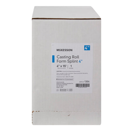 McKesson 1304 White Casting Roll Form Splints, 4 Inch x 5 Yard