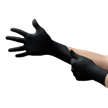 Microflex® MidKnight™ Nitrile Exam Glove, 2X-Large, Black