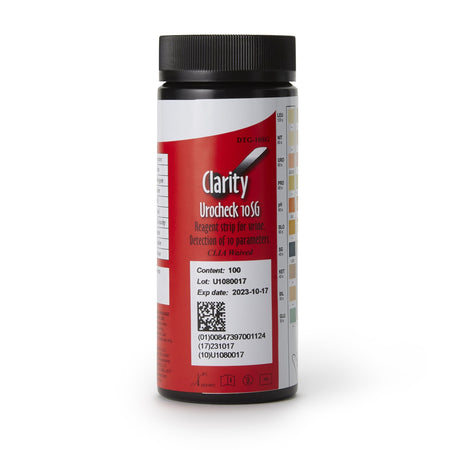 Clarity Diagnostics DTG-10SG Urocheck 10SG Urine Reagent Strips, General Chemistry tests