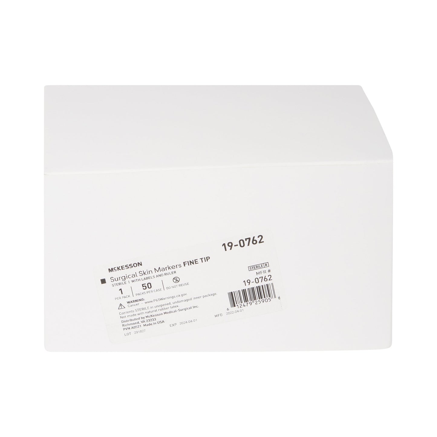 Skin Marker with Ruler and Labels McKesson Gentian Violet Ink Sterile Full Size Fine Tip