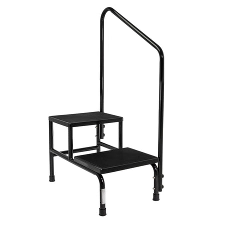 McKesson 16-31220 Double-Step, Heavy-Duty Step Stool with Handrail