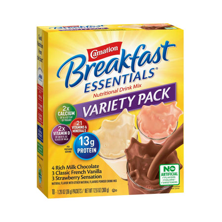 Nestle Healthcare Nutrition 12371212 Carnation Breakfast Essentials Variety Nutritional Drink