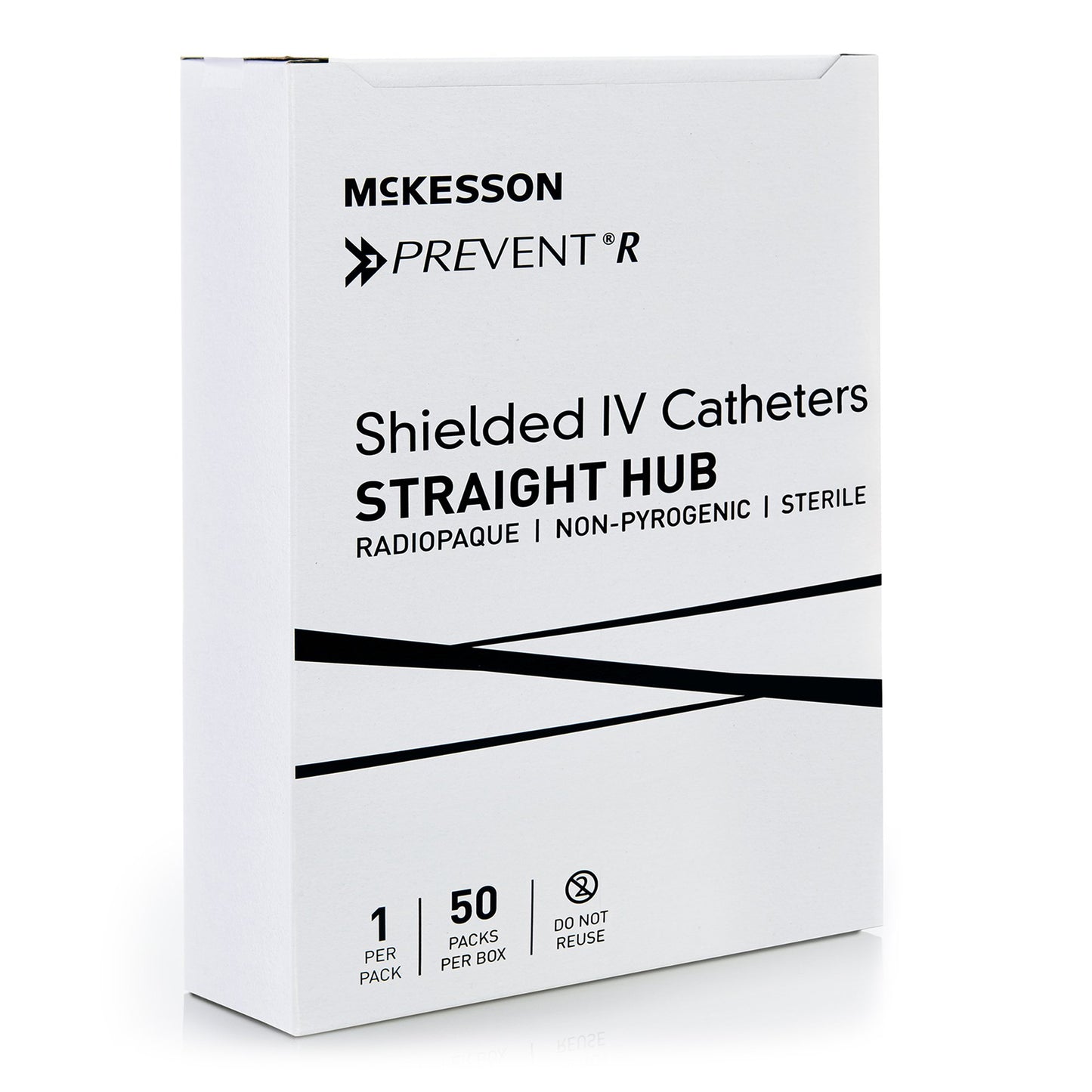 Peripheral IV Catheter McKesson Prevent® R 14 Gauge 1-3/4 Inch Straight Hub Non Blood Control Push Button Safety