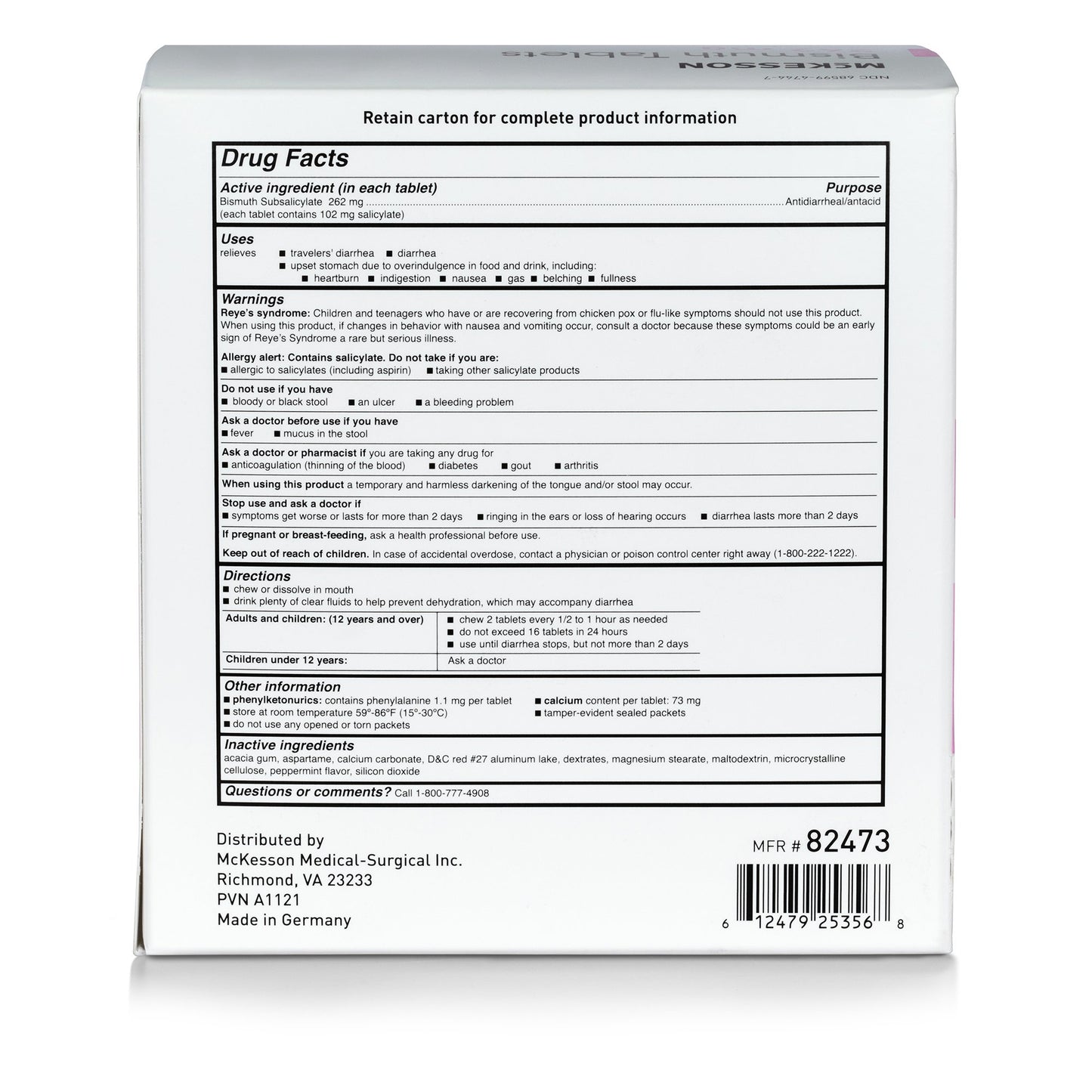 McKesson Bismuth Subsalicylate Anti-Diarrheal