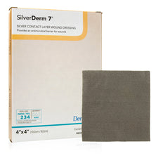 SilverDerm7® Silver Contact Dressing, 4 x 4 Inch