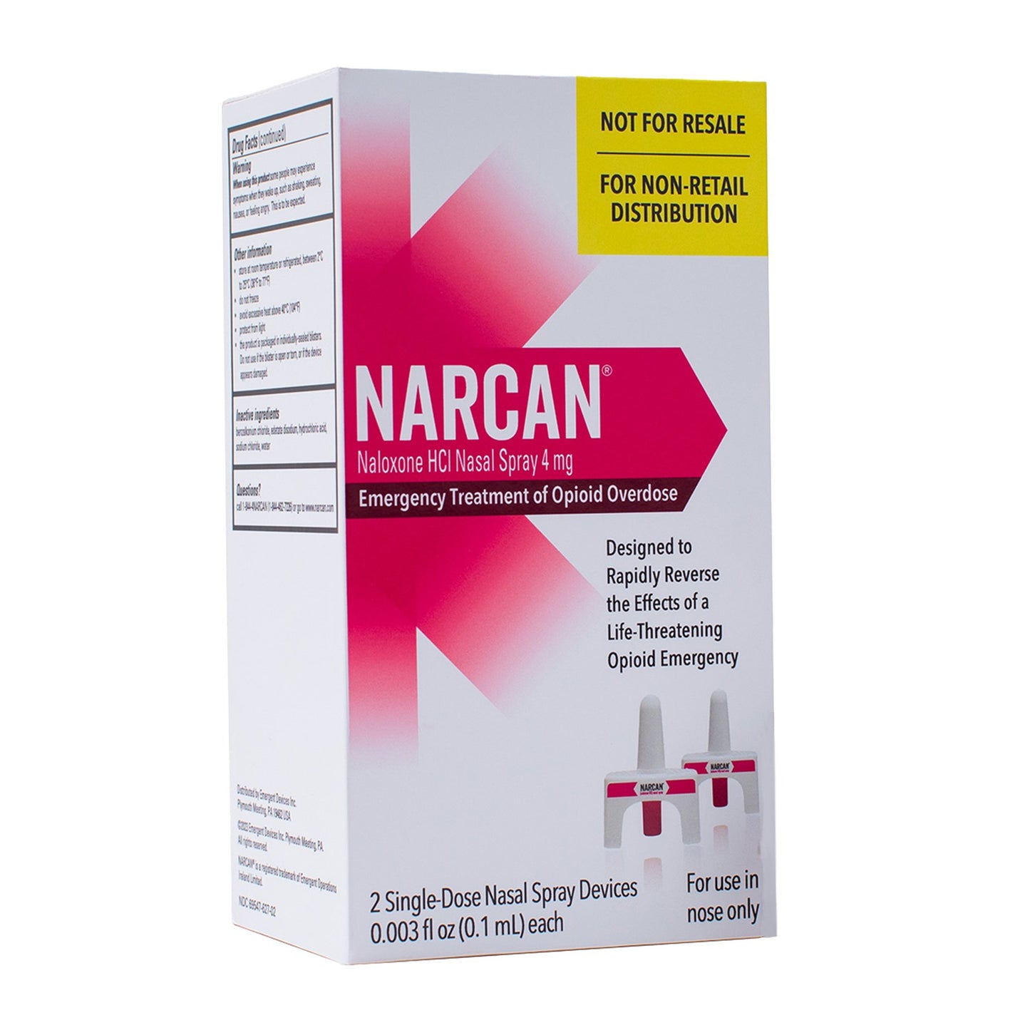Narcan® Naloxone HCl 4 mg Spray 0.1 mL