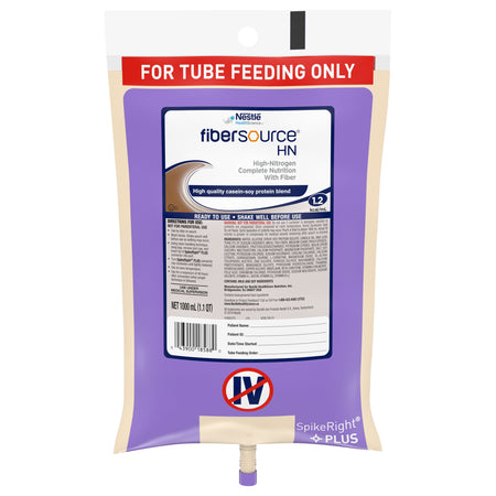 Nestle Healthcare Nutrition 693718 Fibersource HN Tube Feeding Formula, 33.8 oz. Bag