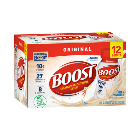 Nestle Healthcare Nutrition 41679028025 Boost Original Vanilla Balanced Nutritional Drink, 8-ounce bottle
