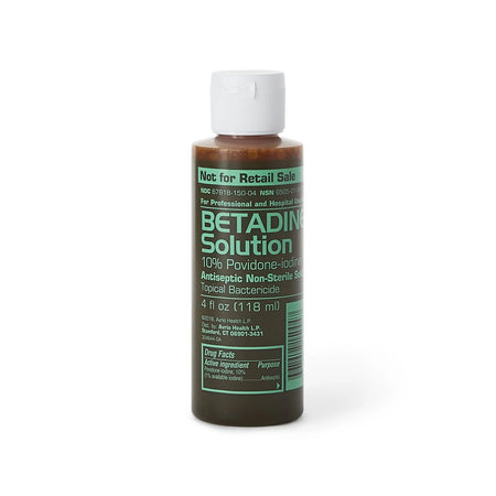 Skin Prep Solution Betadine 4 oz. Bottle 10% Strength Povidone-Iodine NonSterile by Emerson Healthcare product image