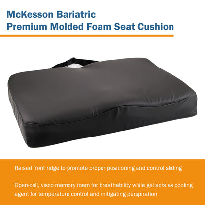 McKesson Premium Molded Foam Seat Cushion, 24 x 18 x 3 Inch