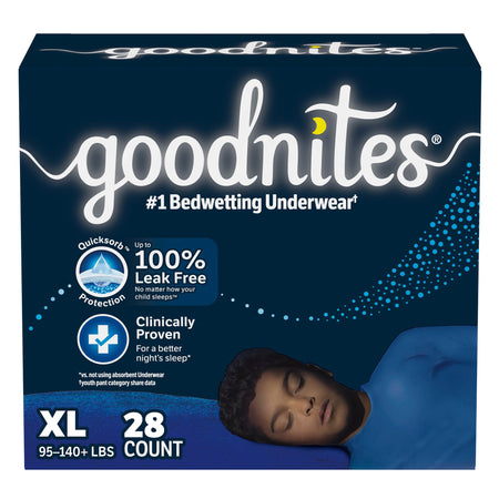 Kimberly-Clark 55335 GoodNites Night Time Underwear For Boys, Extra Large
