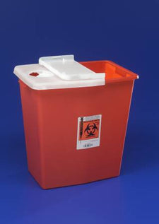 SharpSafety™ Multi-purpose Sharps Container, 12 Gallon, 18¾ x 18¼ x 12¾ Inch
