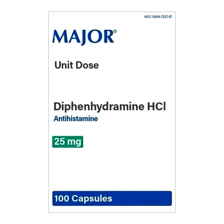 Major Pharmaceuticals 904723761 Banophen Diphenhydramine Allergy Relief