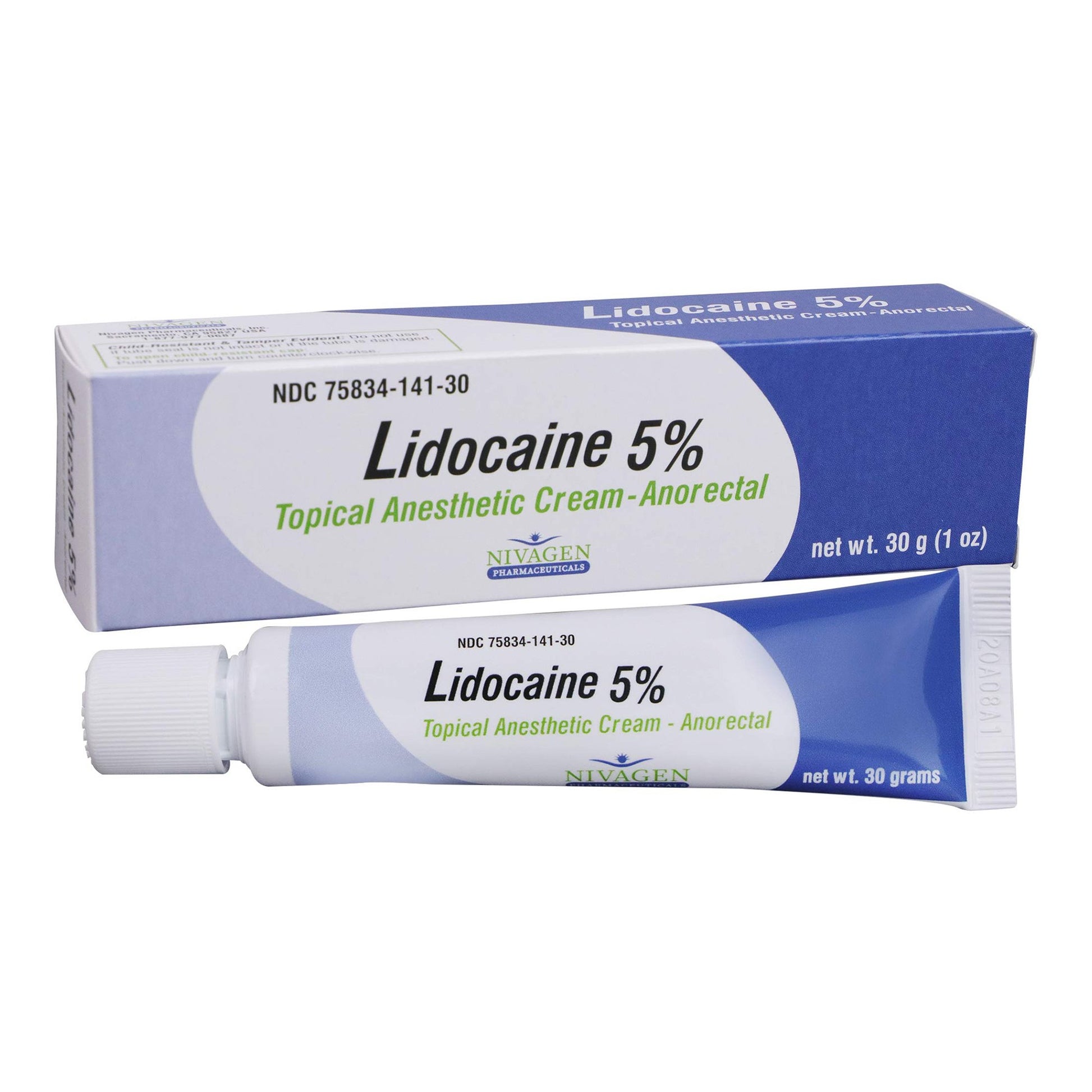 Topical Pain Relief 5% Strength Lidocaine HCl Cream 30 Gram by Patrin Pharma Inc product image