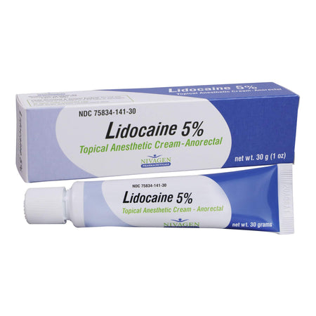 Topical Pain Relief 5% Strength Lidocaine HCl Cream 30 Gram by Patrin Pharma Inc product image