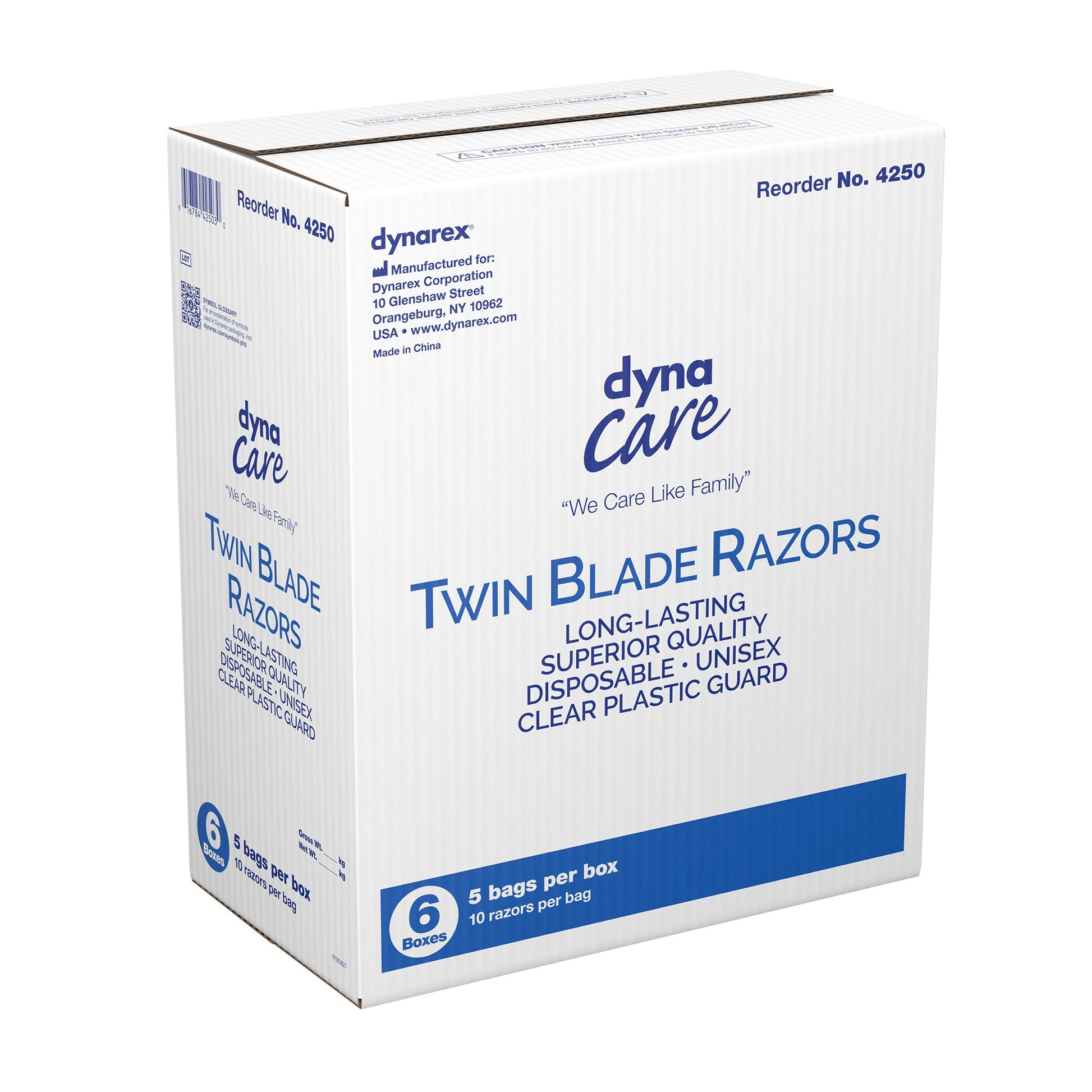 dynaCare Twin Blade Disposable Razor by Dynarex product image - view 4