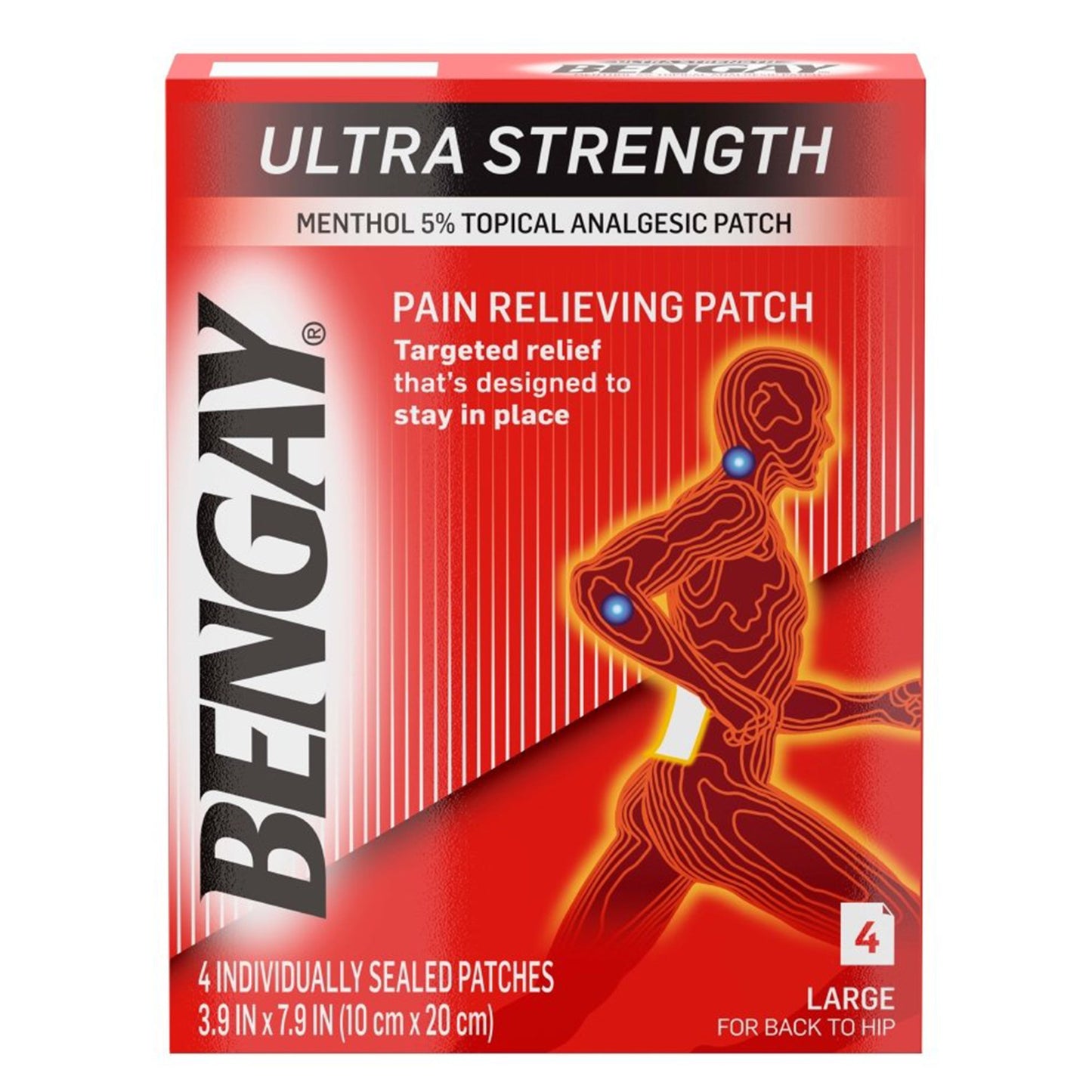 Bengay® Pain Relieving Patch Ultra Strength, Large Size