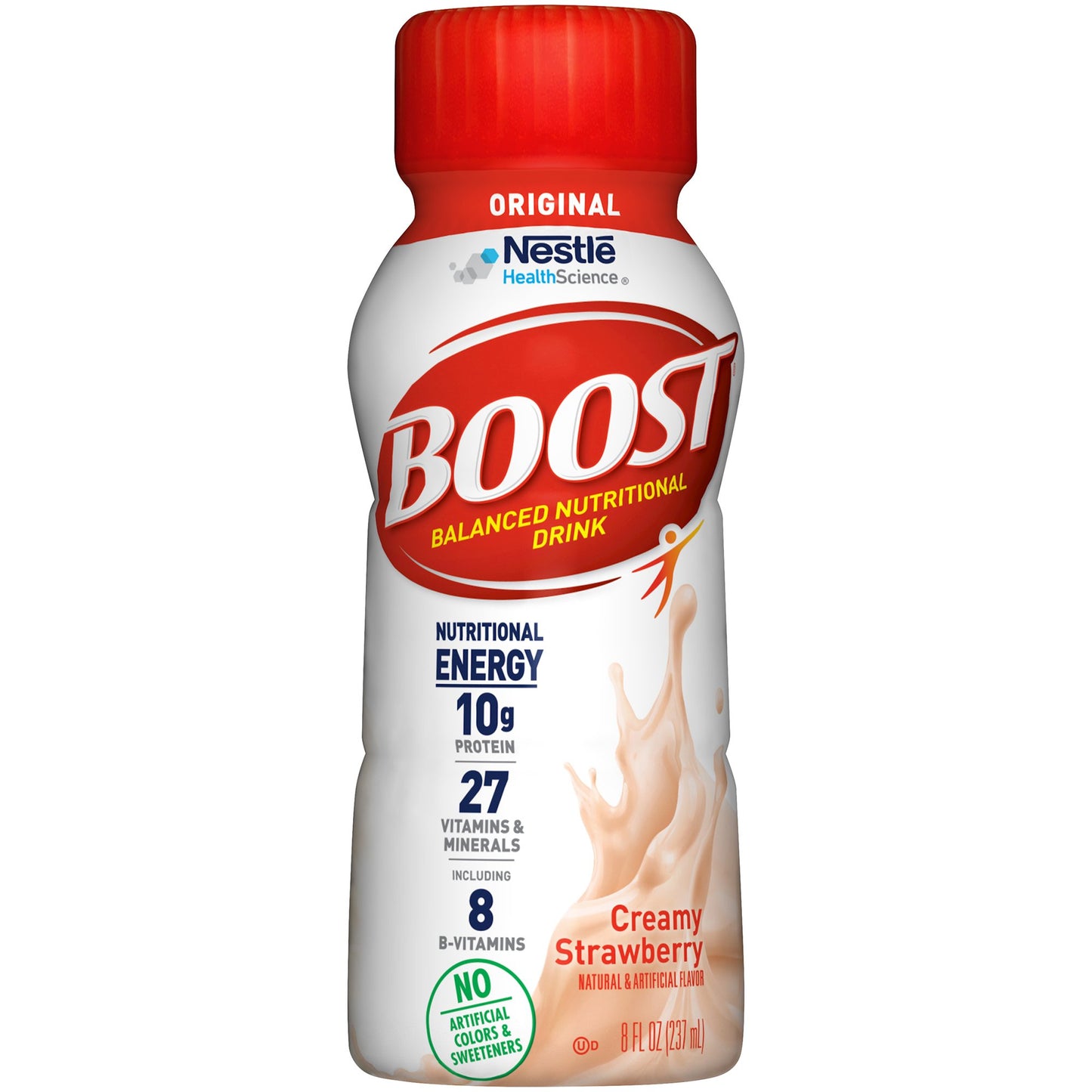 Boost® Original Strawberry Balanced Nutritional Drink, 8-ounce bottle