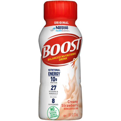 Boost® Original Strawberry Balanced Nutritional Drink, 8-ounce bottle