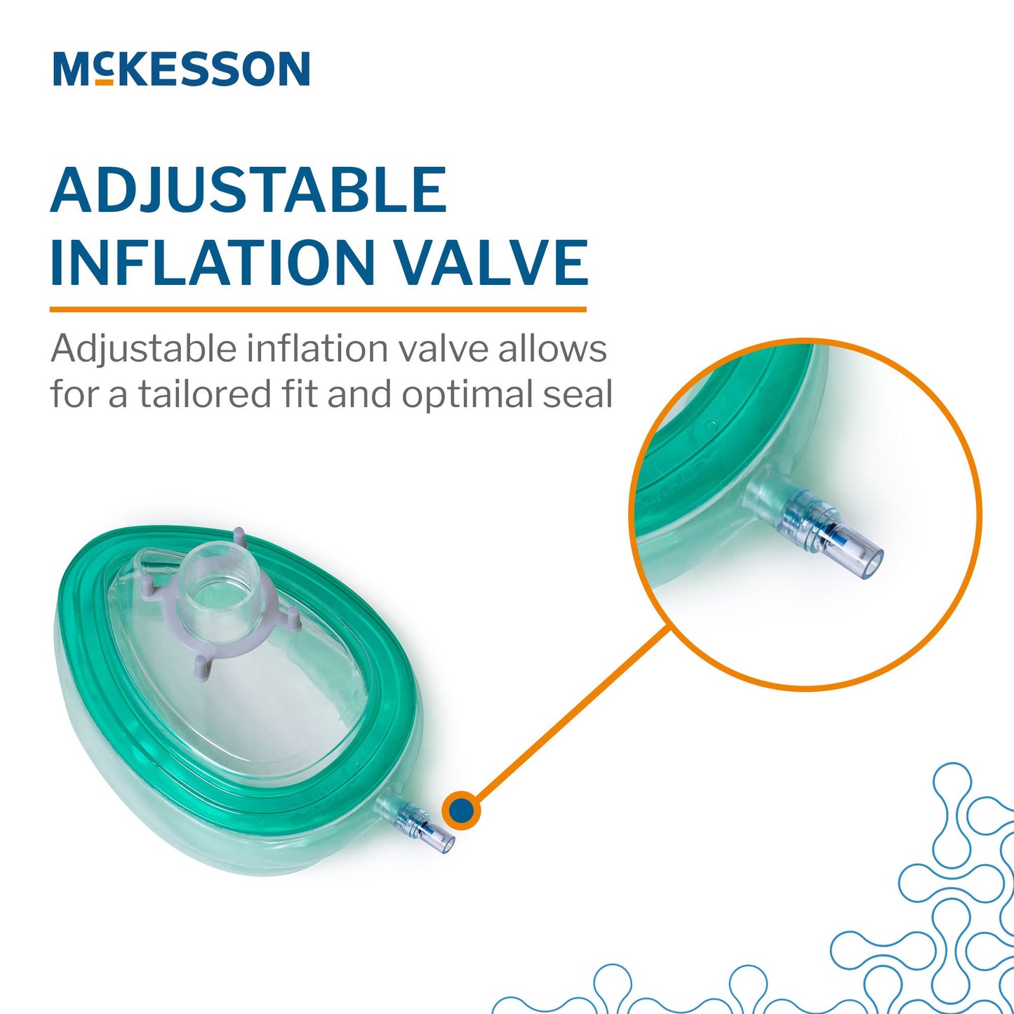 Anesthesia Mask McKesson Elongated Style Adult Large Hook Ring