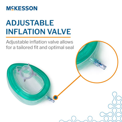Anesthesia Mask McKesson Elongated Style Adult Large Hook Ring