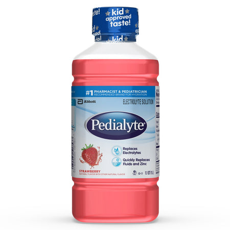 Abbott Nutrition 53983 Pedialyte Strawberry Electrolyte Solution, 1 Liter