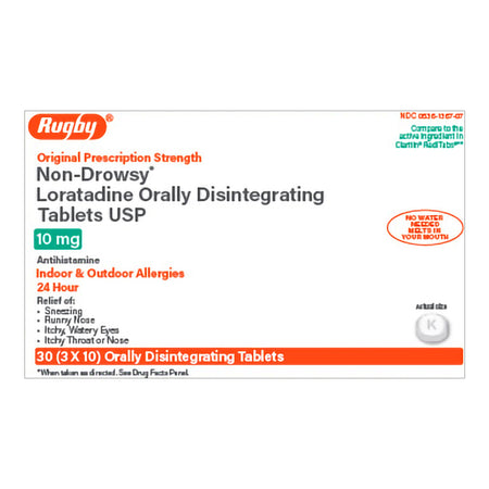 Major Pharmaceuticals 1226001 Rugby Loratadine Allergy Relief