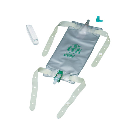 Bard 150432 Dispoz-a-Bag Urinary Leg Bag, 32 oz, Flip-Flo