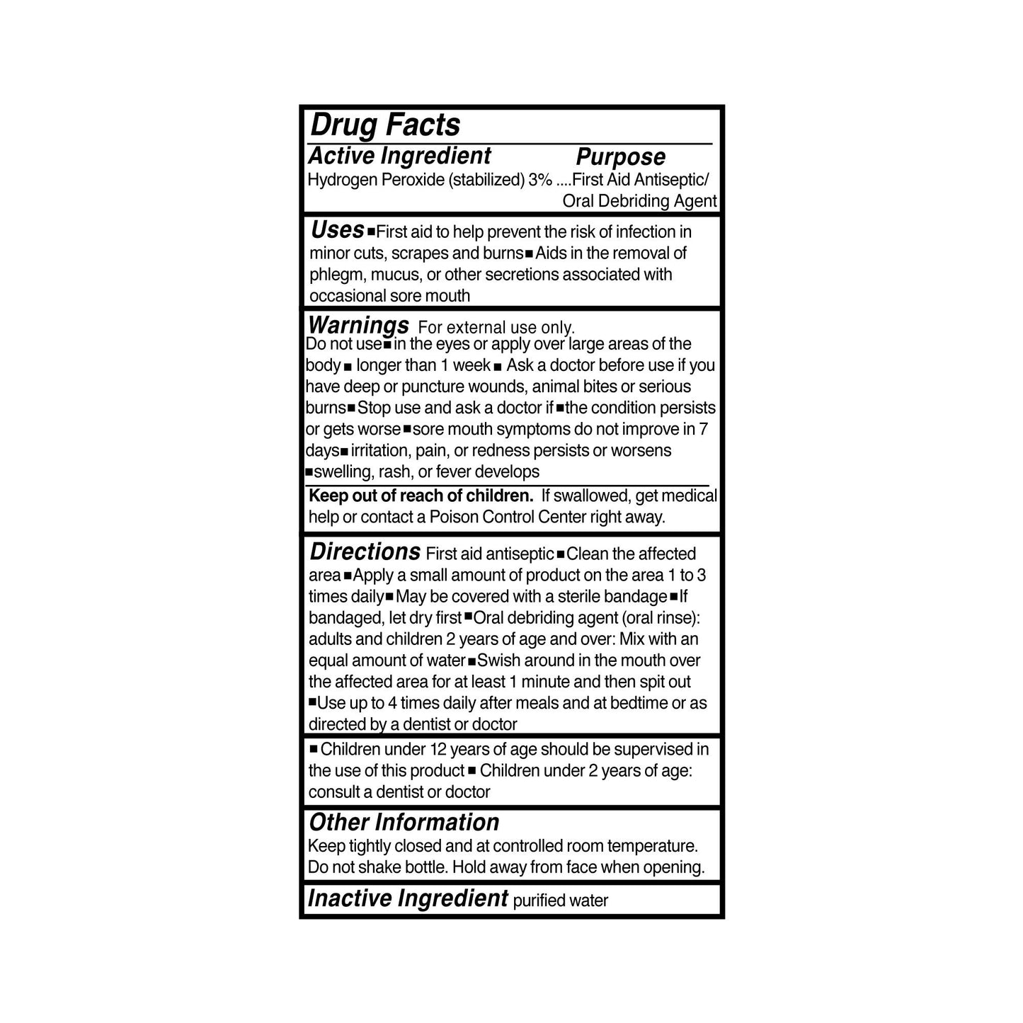 McKesson 23-D0012 Antiseptic, Hydrogen Peroxide, 16-ounce bottle