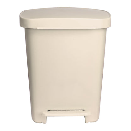 Trash Can McKesson 32 Quart / 8 gal. Beige Plastic Rectangular