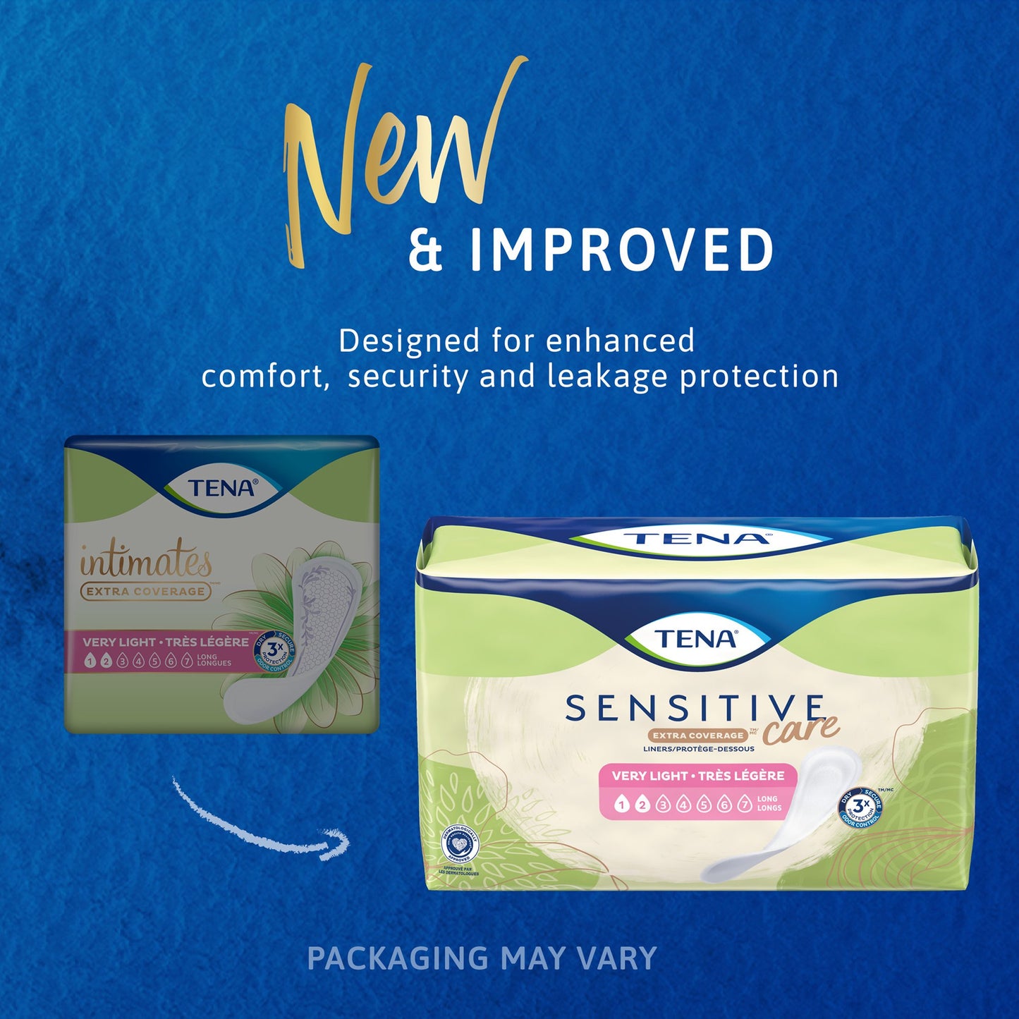 Tena® Sensitive Care™ Extra Coverage Very Light Incontinence Liner