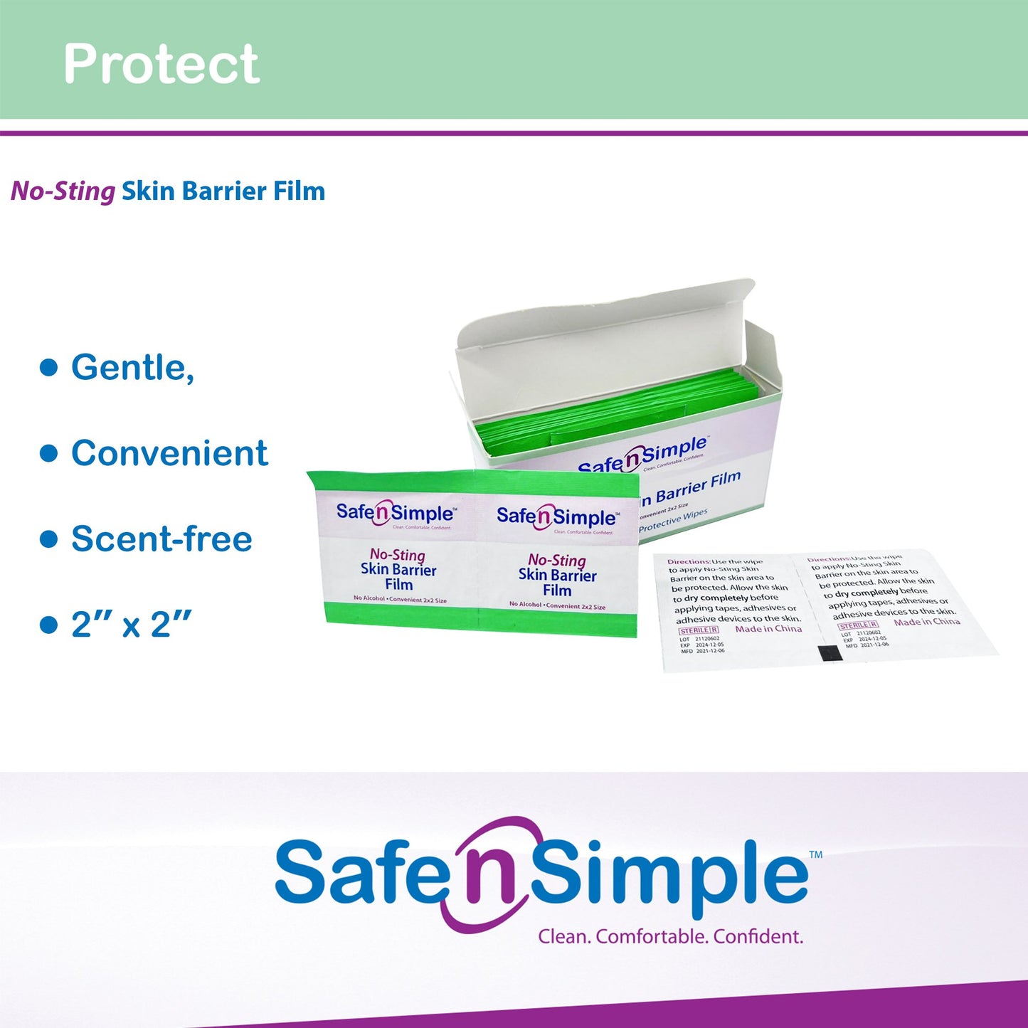 Safe n Simple™ Barrier Wipe
