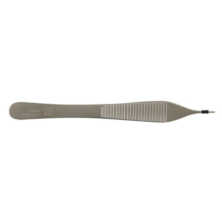 Tissue Forceps Miltex® Adson 4-3/4 Inch Length OR / Surgical Grade German Stainless Steel NonSterile NonLocking Thumb Handle Straight Delicate, 1 X 2 Teeth