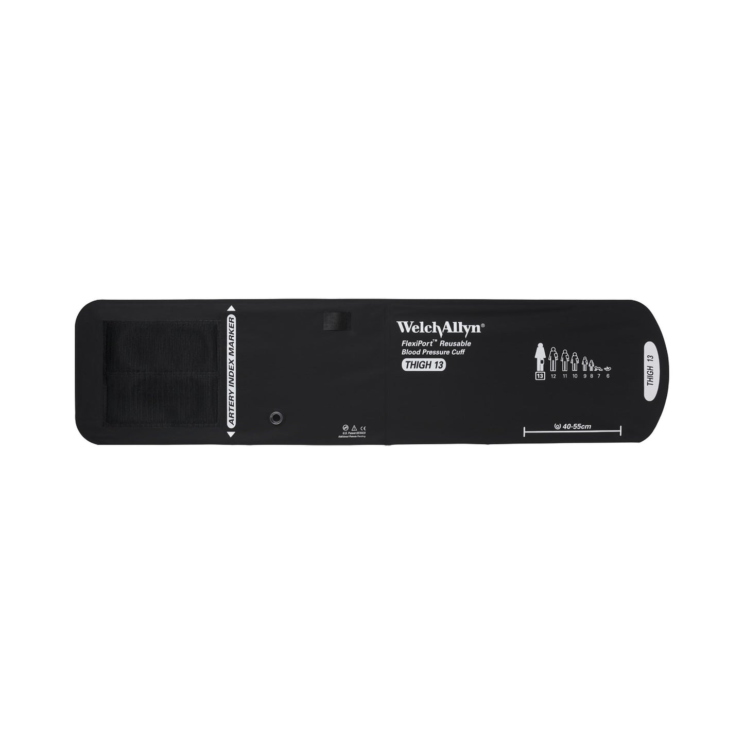 FlexiPort® Reusable Blood Pressure Cuff, extra large, Black