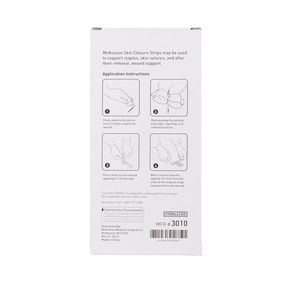 McKesson Skin Closure Reinforced Strip, ½ X 4 Inch