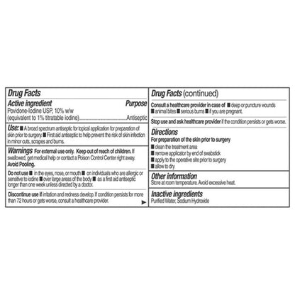 PDI® PVP Iodine Prep Swabsticks