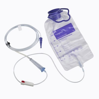 Cardinal 772025 Kangaroo 924 Enteral Feeding Pump Bag Set, 500 mL