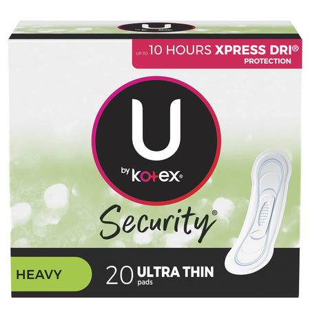 Feminine Pad U by Kotex® Security Ultra Thin Heavy Absorbency