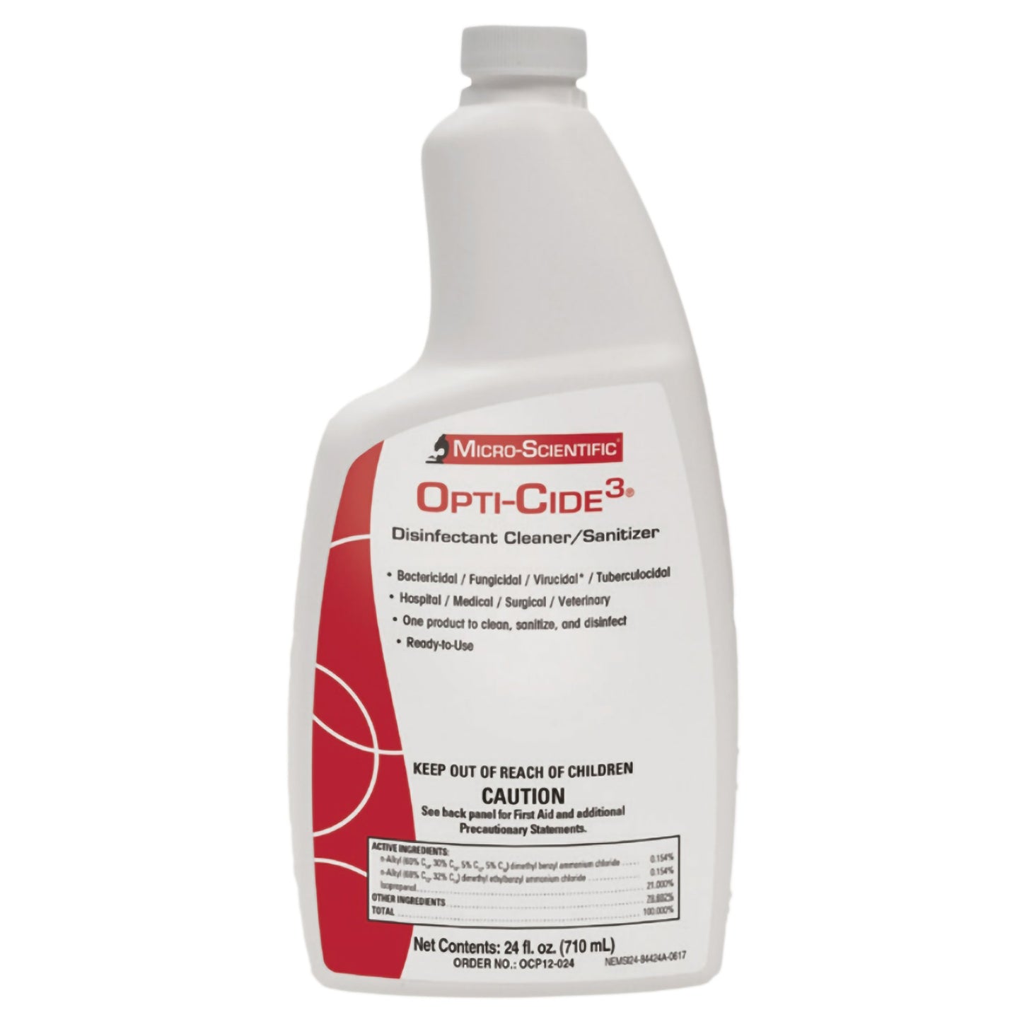 Opti-Cide 3® Disinfectant Cleaner, 24-ounce bottle