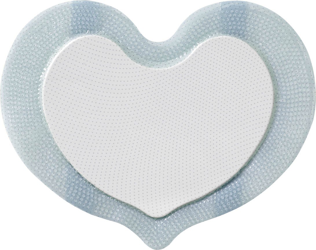 Biatain® Silicone Adhesive with Border Silicone Foam Dressing, 6 x 7-1/2 Inch