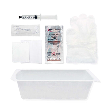 HR Healthcare FIT10PVP TruAdvance Catheter Insertion Tray, Without Catheter, Foley