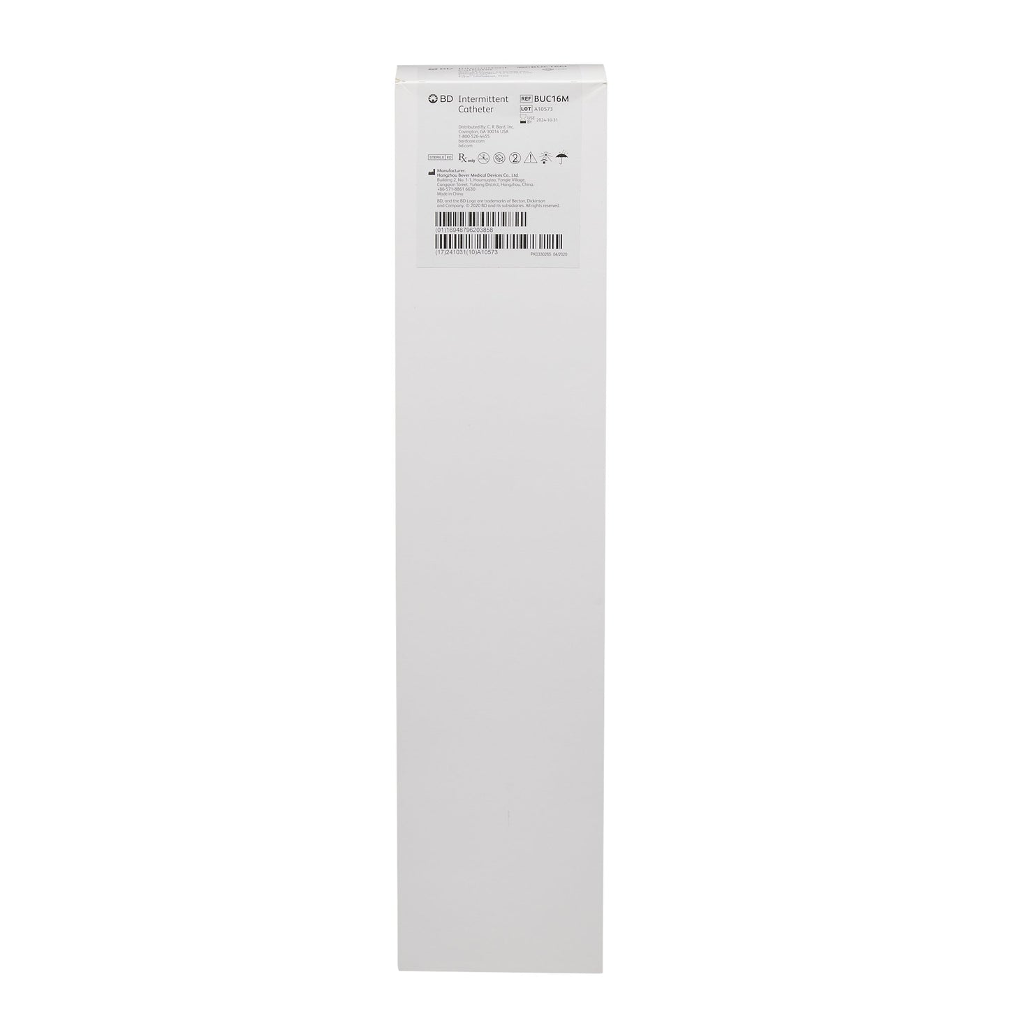 Urethral Catheter Bard® Straight Tip Uncoated 16 Fr. 16 Inch