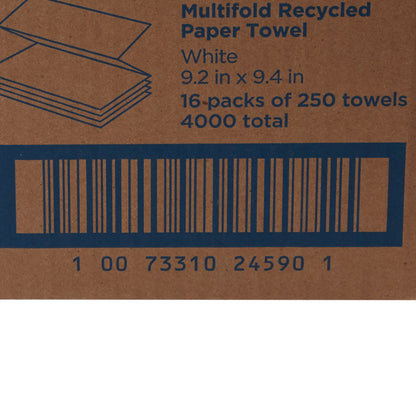 Pacific Blue Basic™ Recycled Multi-Fold Paper Towel, 250 Sheets per Pack