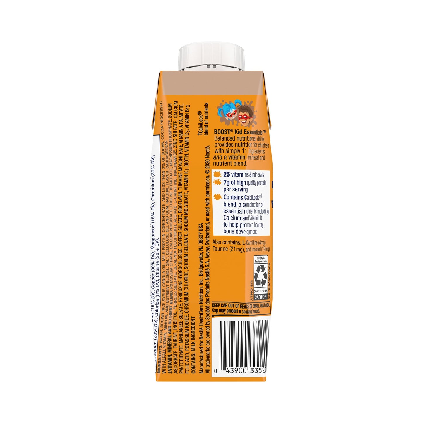 Boost® Kid Essentials™ Balanced Nutritional Drink, Chocolate, 8-ounce carton